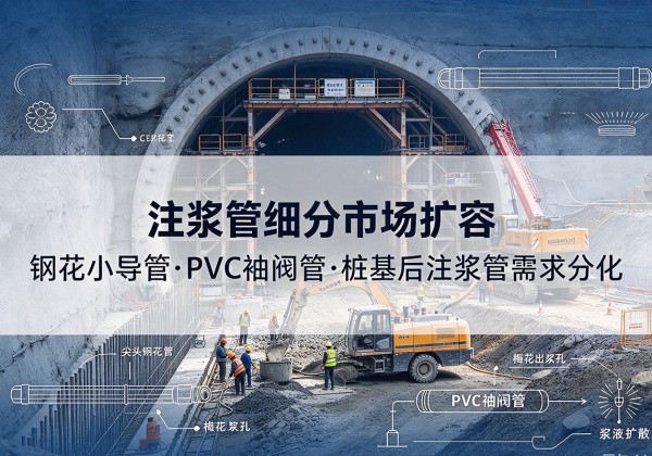 贞丰注浆管细分市场扩容，隧道钢花小导管、PVC 袖阀管、桩基后注浆管需求分化